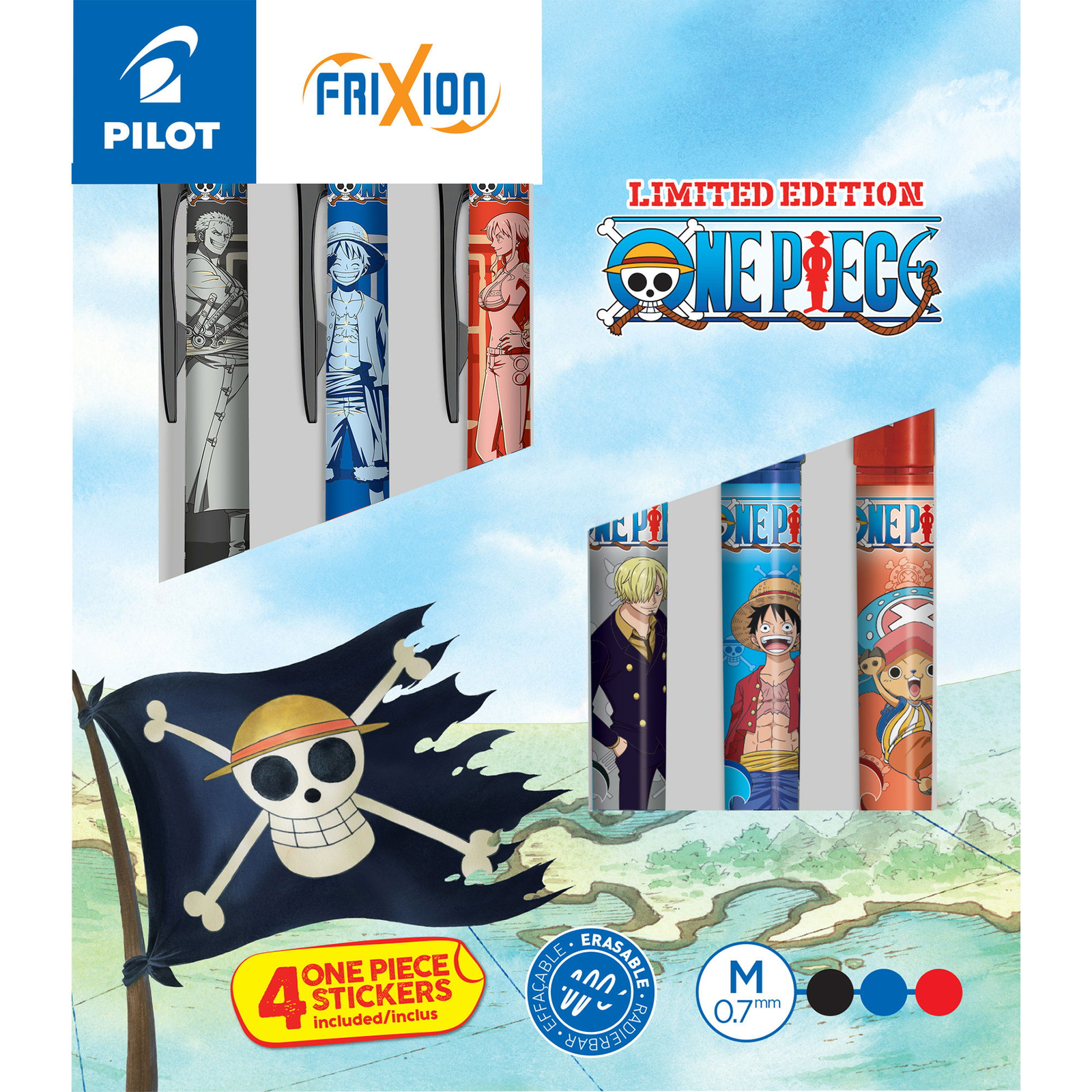 PILOT FriXion Ball / Ball Plus 07 One Piece, R - 6 darabos készlet (doboz) (WLT449577)