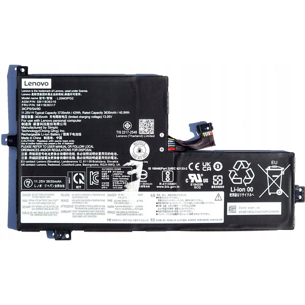 Batéria do notebookov IBM, Lenovo originálna lítium-iónová 3735 mAh Lenovo