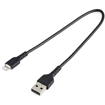 StarTech.com RUSBLTMM30CMB кабел за мобилен телефон Черен 0,3 м USB A Lightning