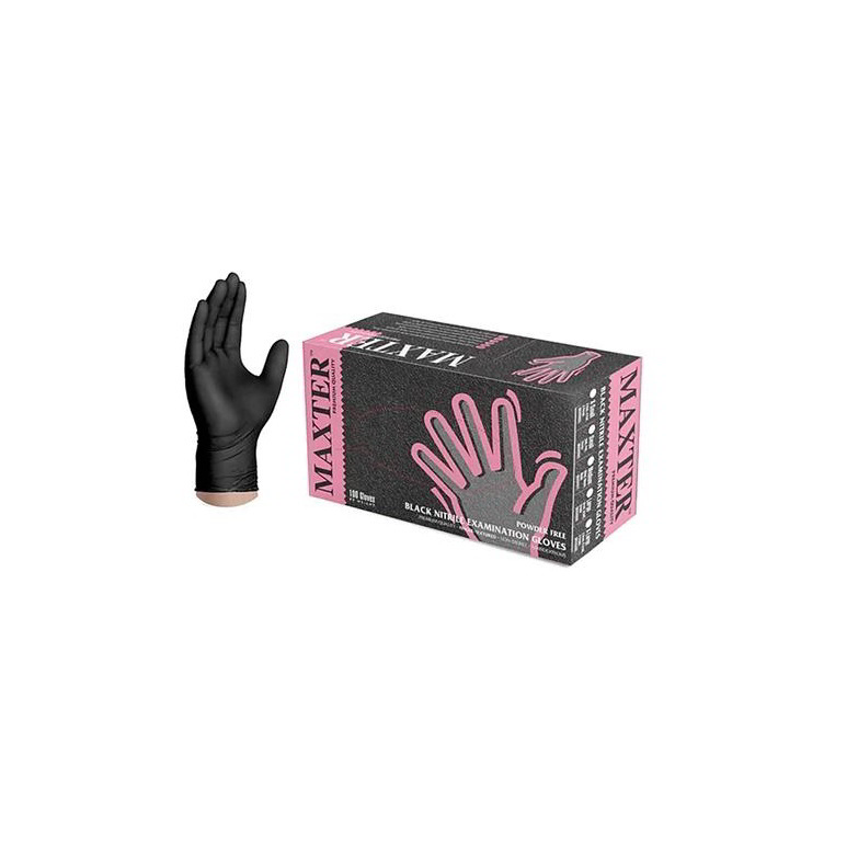 Maxter Védőkesztyű S fekete (100 darabos ) (1015S)