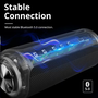 Преносима тонколона T6 Plus Upgraded, Bluetooth 5.0, IPX 6 водоустойчивост, Батерия 6600 mAh, Функция външна батерия, 40W, Черен