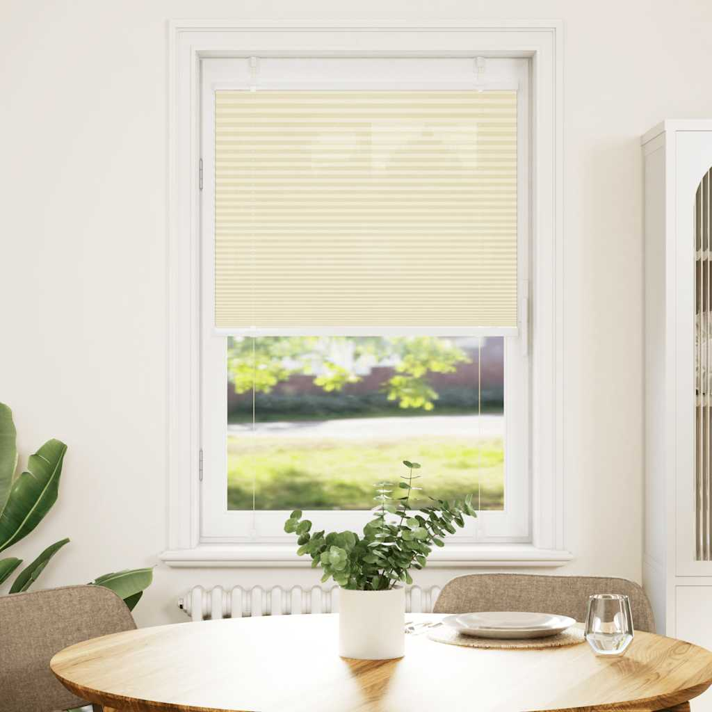 pliszírozott redőny krém 75x150 cm szövetszélesség 74,4 cm (4015291)