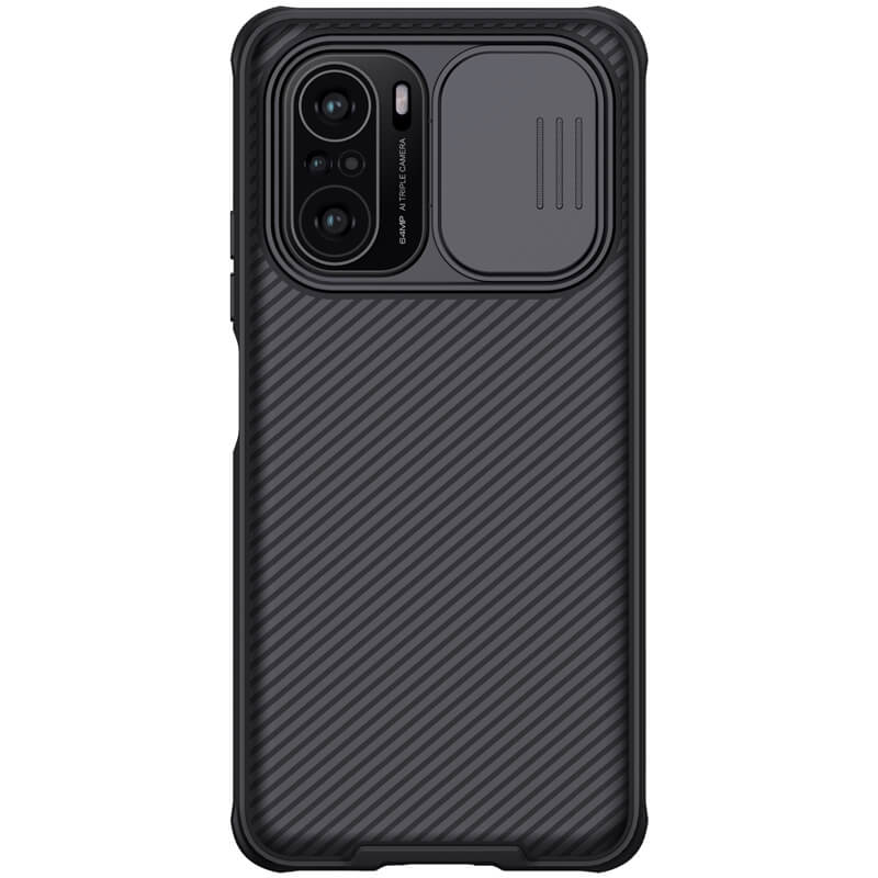 Nillkin Camshield Pro Xiaomi Poco F3/MI 11i Szilikon Tok - Fekete (6902048214873)