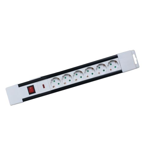 Somogyi túlfeszültségvédett hálózati elosztó 6 aljzat 2m (NVP 06K/WH) (NVP 06K/WH)