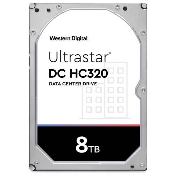 Твърд диск, Western Digital, (HGST) Ultrastar DC HC320 (7K8) HDD 8TB 3.5 '' 7200 RPM SATA III 6Gb/s 256MB 4KN SE WD 0B36402 | HUS728T8TALN6L4