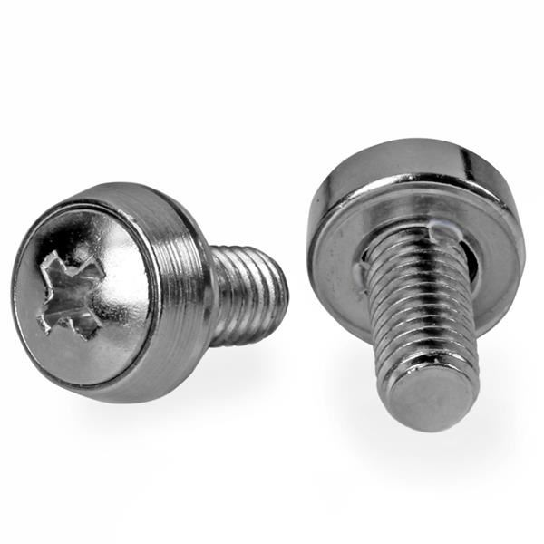 Startech.com M6 x 12mm - Mounting Screws csavar 100db ezüst (CABCAGENTS62) (CABSCREWSM62)
