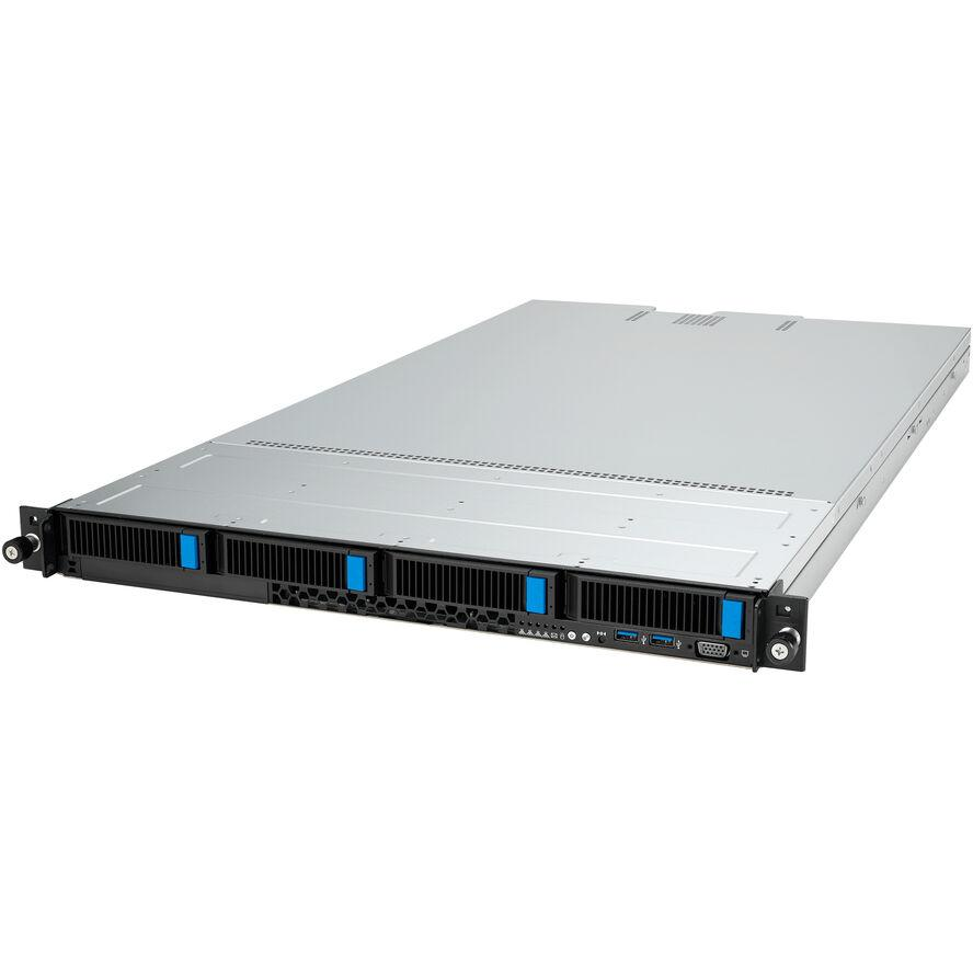 ASUS RS500A-E12-RS4U Socket SP5 Rack (1U) Fekete, Ezüst (90SF02J1-M000R0)