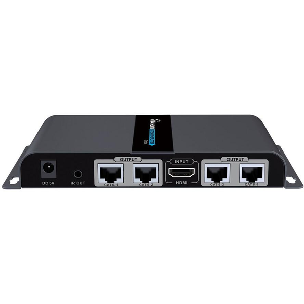 Techly IDATA EX-HL41TY extensor audio/video Transmisor y receptor de señales AV Negro