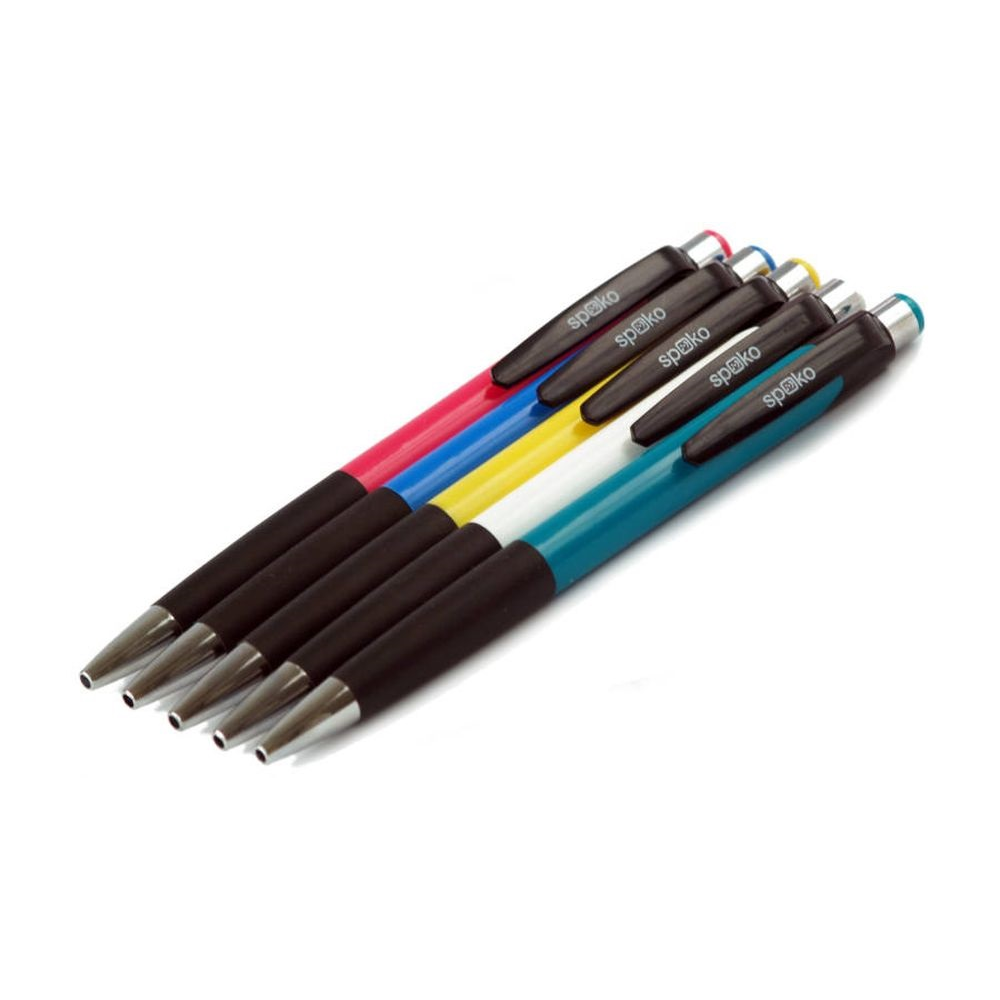 Spoko 112 Nyomógombos golyóstoll - 0.5mm / Kék (Többfajta) (S011299112)