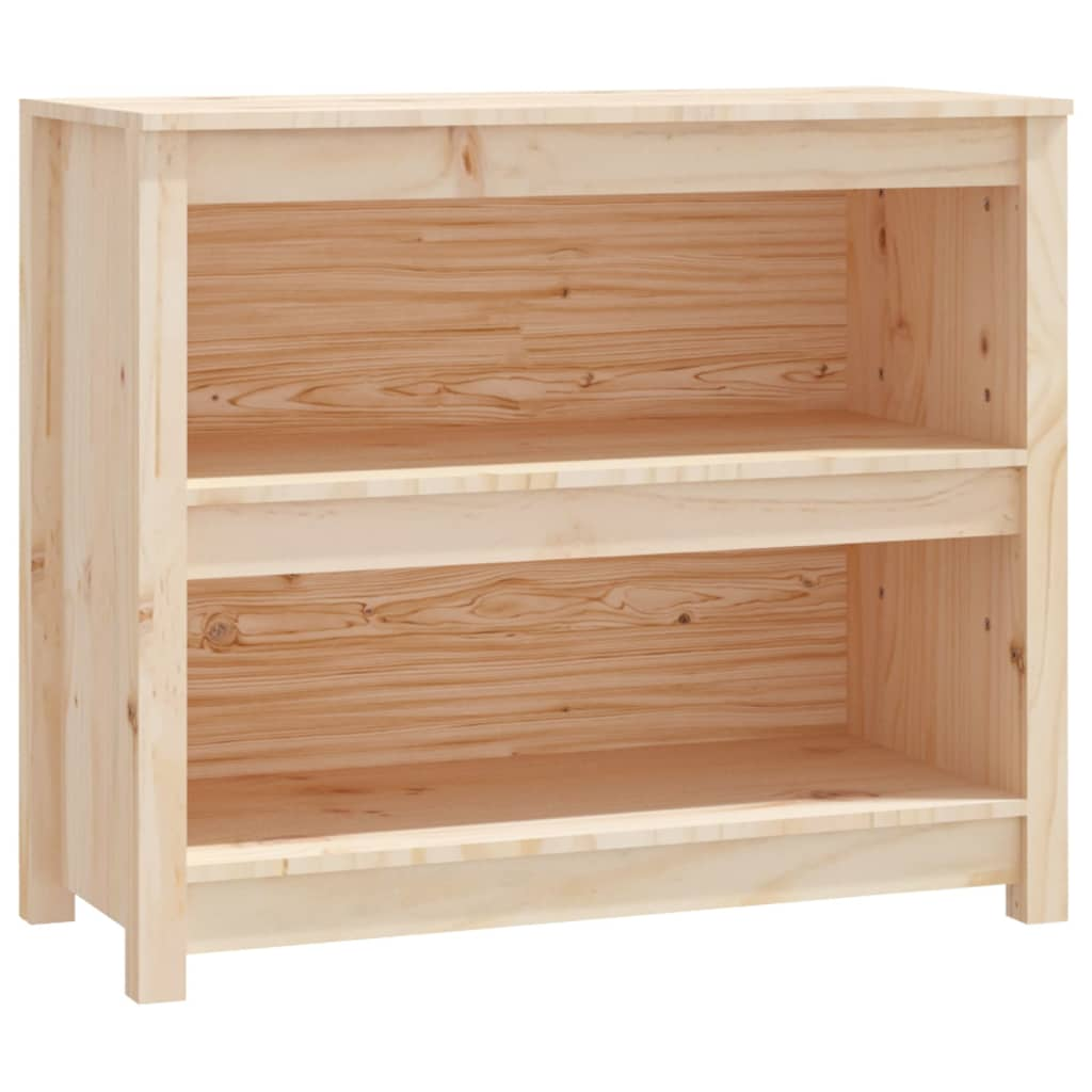 tömör fenyőfa könyvszekrény 80x35x68 cm (821674)