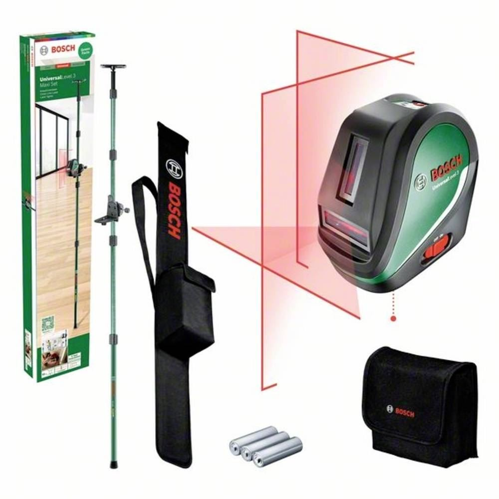 Bosch UniversalLevel 3 Maxi-Set keresztvonalas szintezőlézer készlet (0603663903) (bos0603663903)