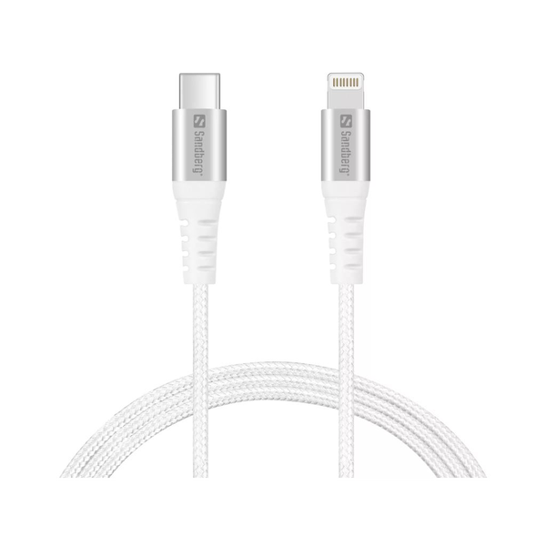 Sandberg 136-25 Lightning-kabel Wit