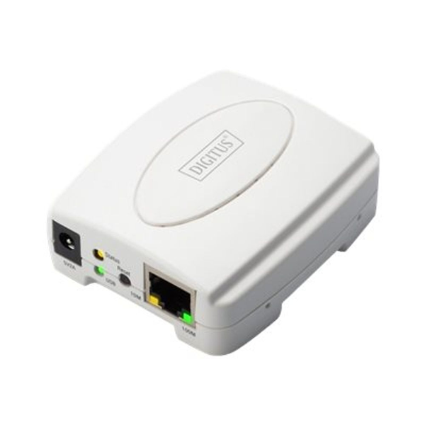 DIGITUS Fast Ethernet Print Server DN-13003-2 - print server - USB 2.0