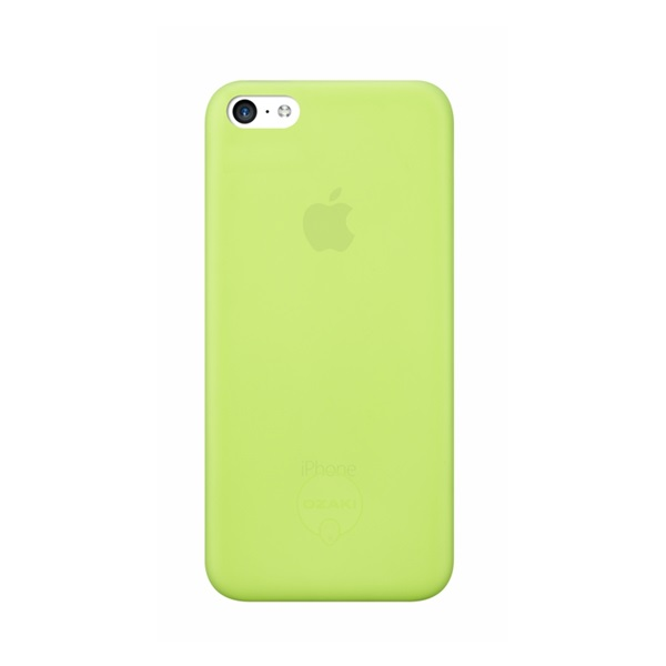 Ozaki OC546GN O!Coat 0.3+Jelly iPhone 5C Tok + Kijelzővédő fólia - Zöld (OC546GN)