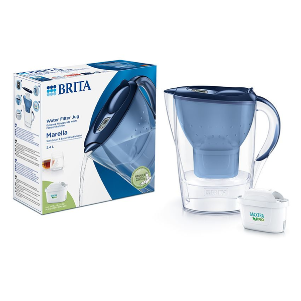 Филтрираща кана Brita Marella Maxtra PRO, 2.4л, Син