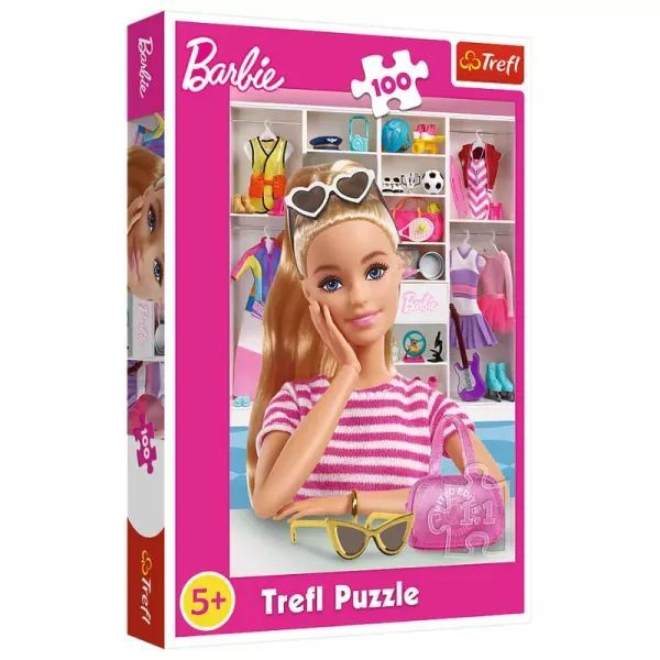 Пъзел Trefl - Barbie, Да се запознаем с Барби, 100 части