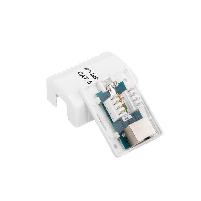 Lanberg UTP RJ45 CAT5e Árnyékolt csatlakozó doboz - Fehér (OS5-0001-W)