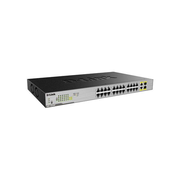 D-Link DGS-1026MP netværksswitch Ikke administreret Gigabit Ethernet (10/100/1000) Strøm over Ethernet (PoE) Sort, Grå