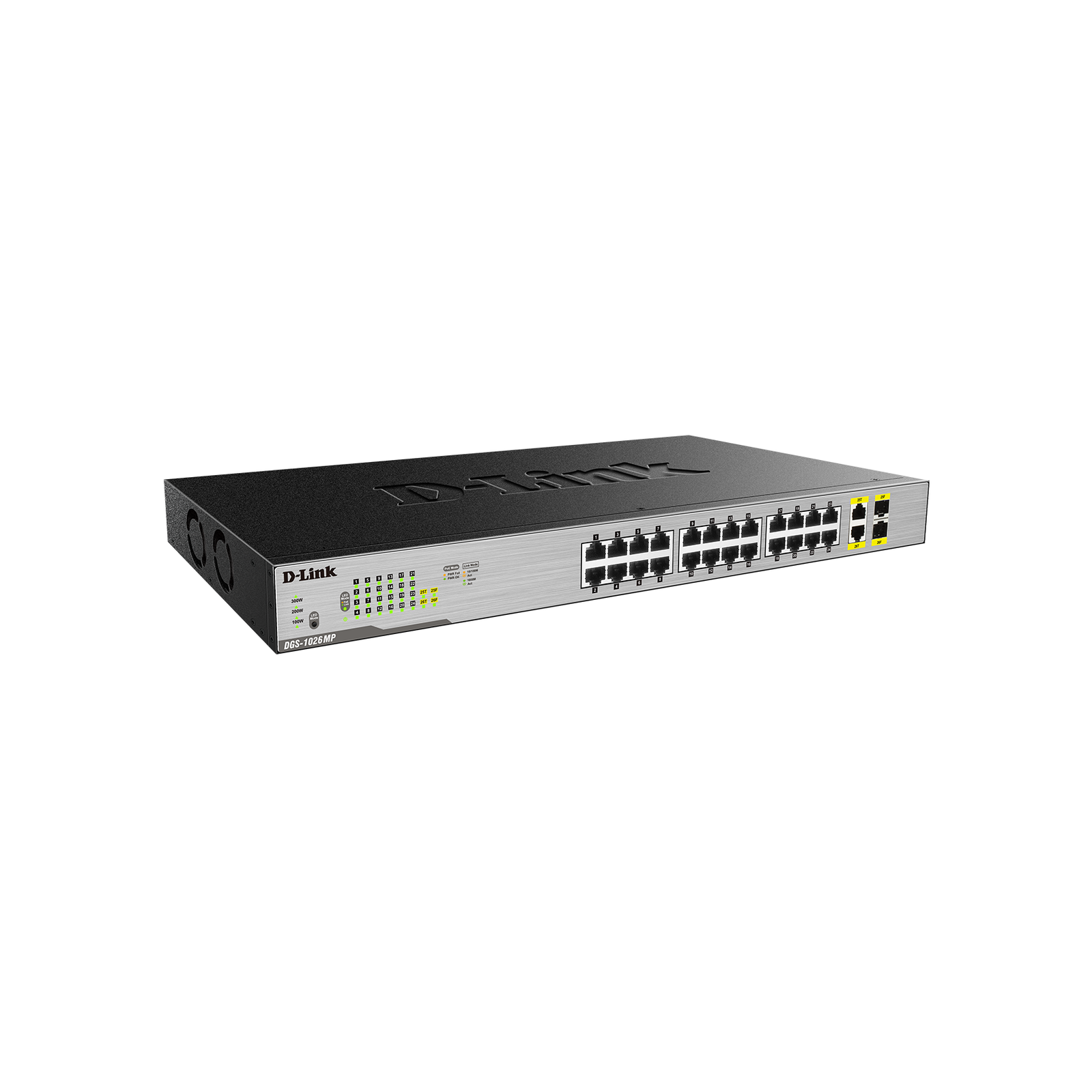 D-Link DGS-1026MP sieťový prepínač Nespravované Gigabit Ethernet (10/100/1000) Podpora napájania cez Ethernet (PoE) Čierna, Šedá (DGS-1026MP)