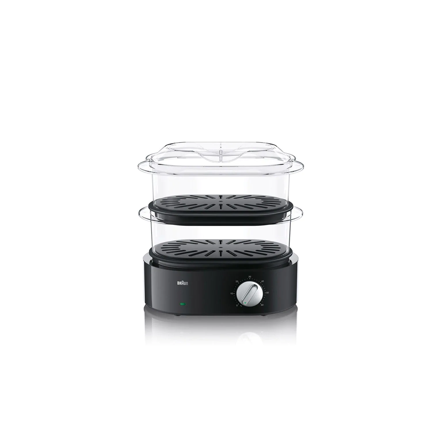 Braun FS 5100 ételpároló 2 kosarak száma Szabadonálló 850 W Fekete (FS5100 BK)