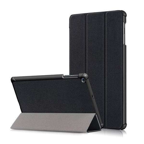 Gigapack Кожен калъф с ефект, Samsung Galaxy Tab A 10.1 WIFI (2019) SM-T510, вертикален, FLIP, странично отваряне, TRIFOLD функция за държач за маса, черен