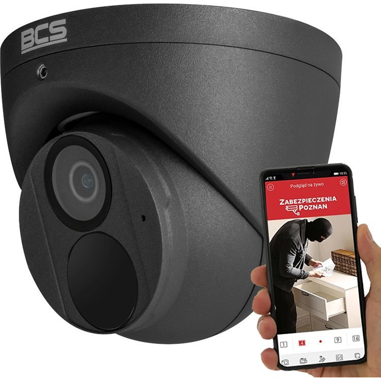 BCS BCS-P-EIP28FWR3-Ai2-G 8MP-os IP kupolás kamera 30m IR-rel és IP67 burkolattal (BCS-P-EIP28FWR3-Ai2-G)