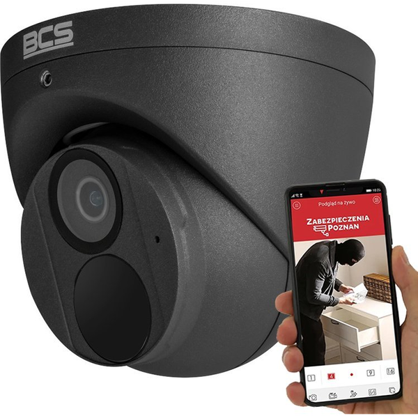 BCS BCS-P-EIP28FWR3-Ai2-G 8MP-os IP kupolás kamera 30m IR-rel és IP67 burkolattal