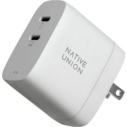 Native Union Fast GaN Charger PD 67W, white