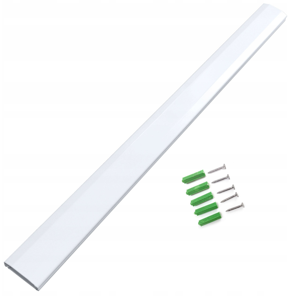 Mask110-W - aluminiowa maskownica kabli z systemem click-lock dł. 110 cm