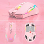 Onikuma CW905S RGB безжична геймърска мишка, розова
