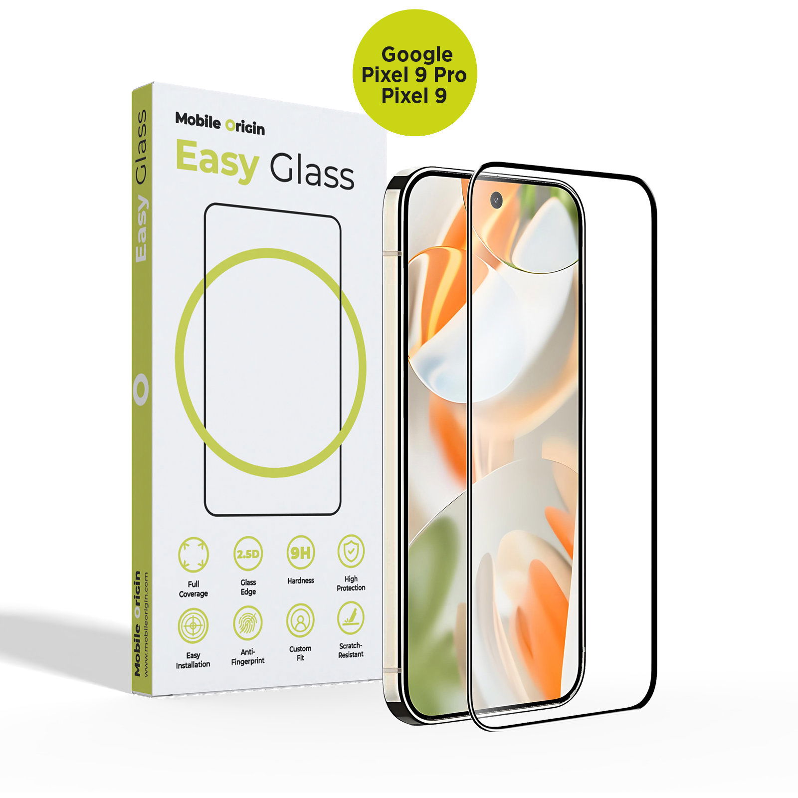 Mobile Origin EasyGlass Google Pixel 9 Pro / Pixel 9 üvegfólia (FRL-EG-GP9Pro)