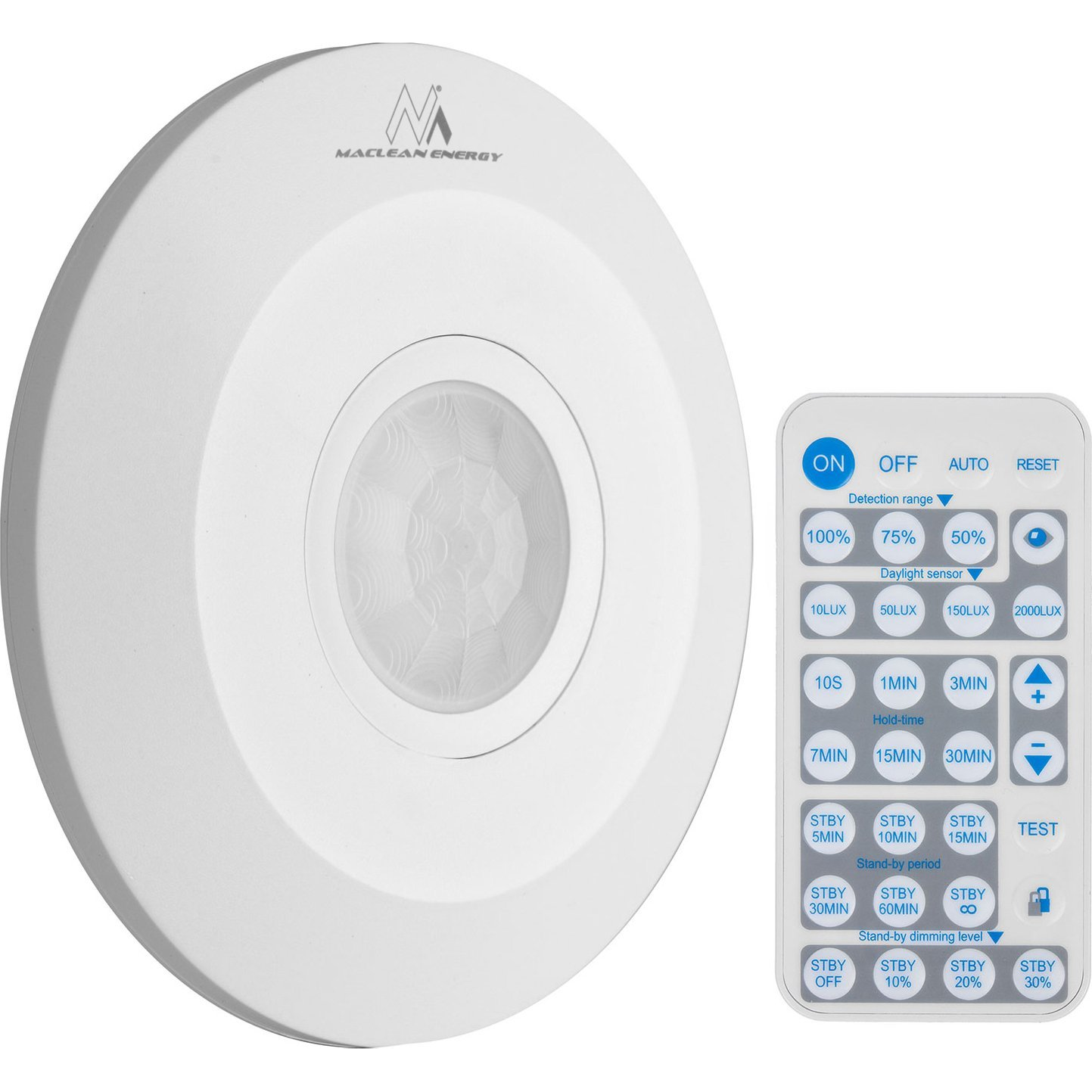 Maclean MCE467 PIR Mozgásérzékelő, Infravörös, Távirányítóval (MCE467)