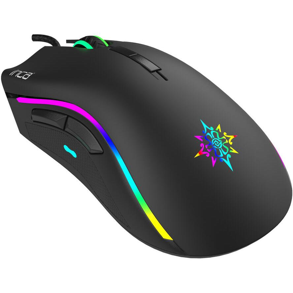 Inca IMG-349 Gaming Egér 6400 DPI RGB - Fekete