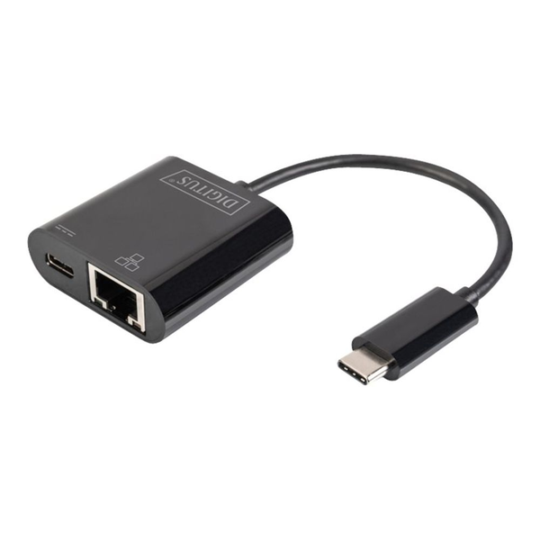 DIGITUS DN-3027 - network adapter - USB-C - Gigabit Ethernet + USB-C