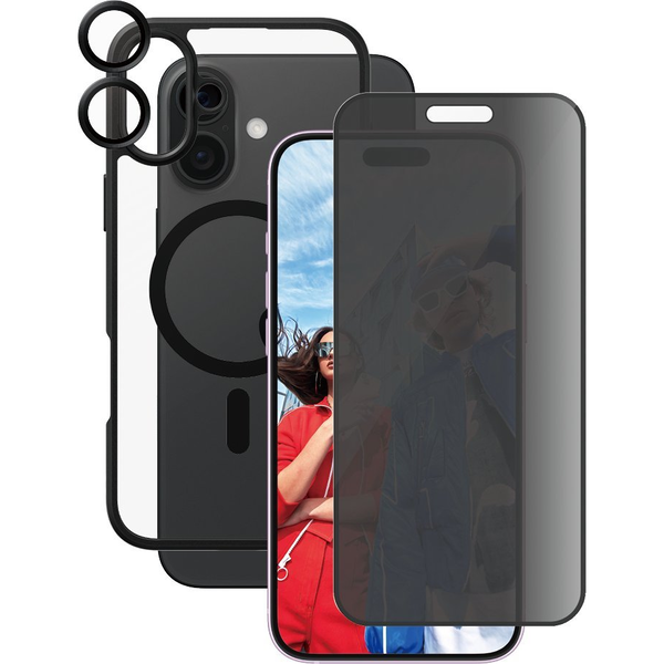 PanzerGlass CARE by PG3-in-1 Privacy iPhone16 6.7 Прозрачен защитен екран Apple 1 броя