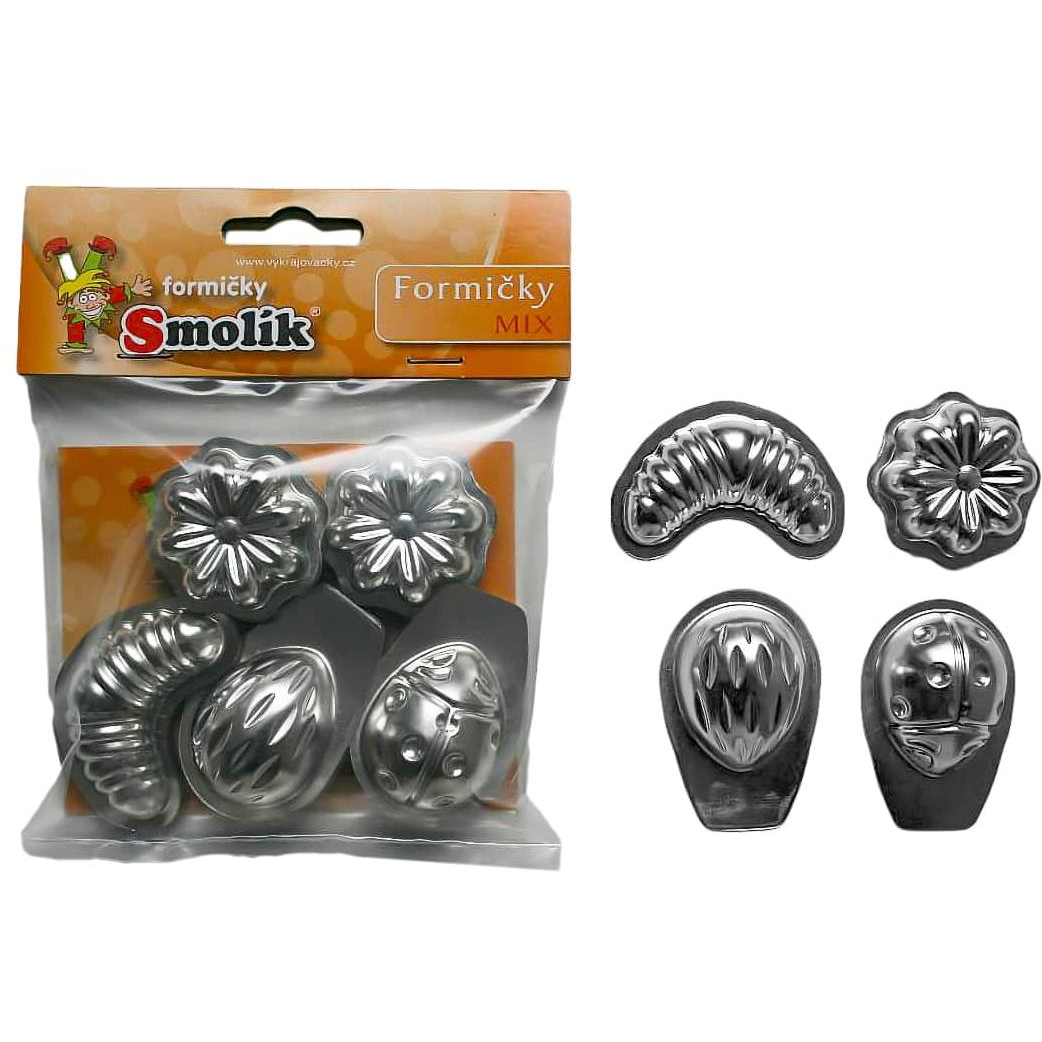 SMOLIK MIX négyféle típus, 20 darab, 622 nagy, átm: 35, 40 és 45 mm, fém (8594021416220)