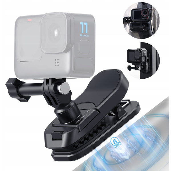 Magnetyczny Klips Uchwyt Mocowanie Na Pasek Pas Szelki Na 1/4"" I Gopro / Kf31.173