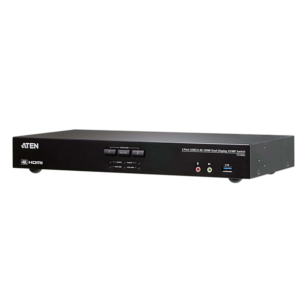 ATEN CS1842-AT-G KVM превключвател Черен