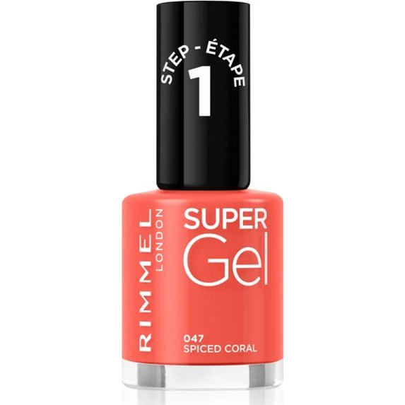 Pintaúñas Rimmel London Super Gel Nº 047 Spiced Coral Nº 047-spiced Coral 12 Ml