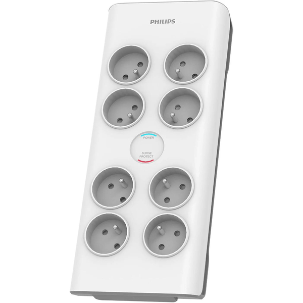 Philips SPN7080WA/60 protezione da sovraccarico Bianco 8 presa(e) AC 2 m