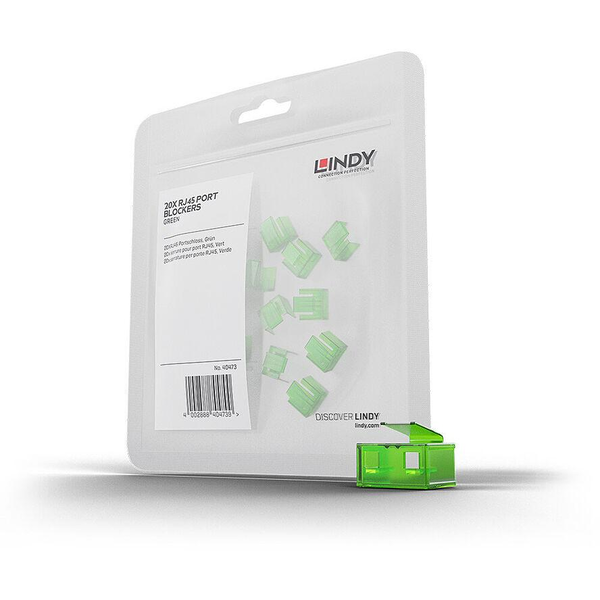 Lindy Zámky portů Rj545 Zelená 20ks