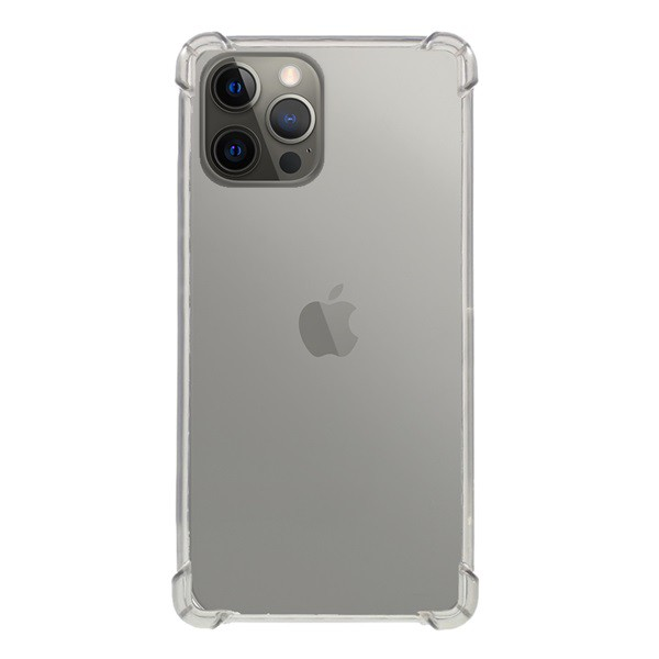 Szilikon telefonvédő (közepesen ütésálló, légpárnás sarok) ÁTLÁTSZÓ [Apple iPhone 12 Pro Max] (5996591007441)