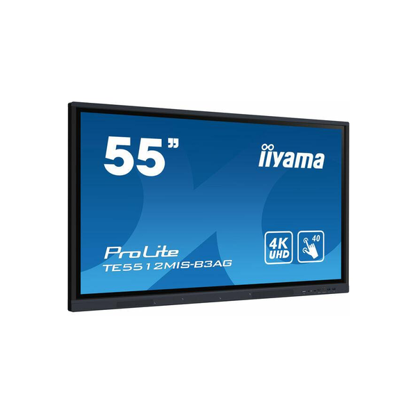 iiyama TE5512MIS-B3AG дисплей за сигнализация Дизайн за киоск 139,7 см (55") LCD Wi-Fi 400 cd/m² 4K Ultra HD Черен Тъчскрийн Вграден процесор Android 11 18/7
