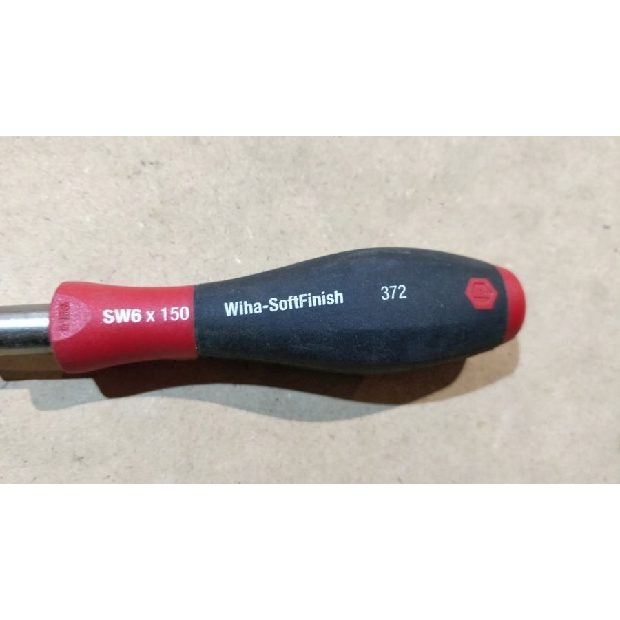Hatlapú dugókulcs nyéllel 6 mm, Wiha SoftFinish 01437 (01437)