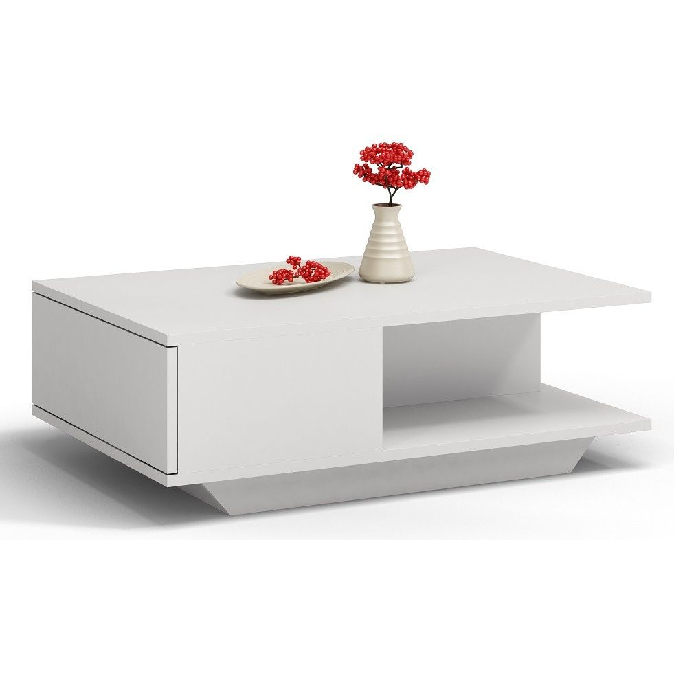 WM-Meble Colorado Dohányzóasztal - Fehér (ŁAWA DENWER BIEL)