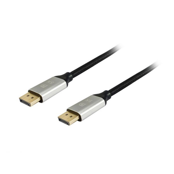 Equip 119262 DisplayPort kabel 2 m Aluminium, Sort