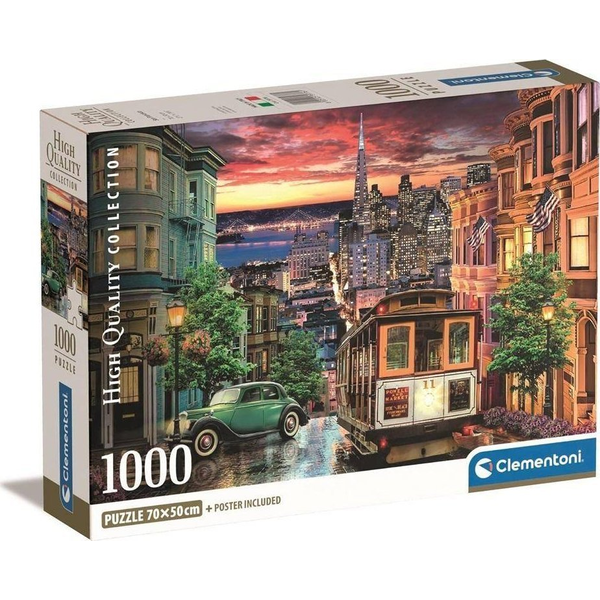 Clementoni San Francisco Puzzle (cu imagine) fierăstrău 1000 buc. Oraș