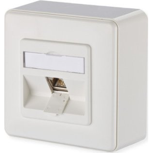 Metz Connect 1309110002-E Hálózati csatlakozódoboz Falra szerelhető CAT 6 1 port Tiszta fehér (1309110002-E)