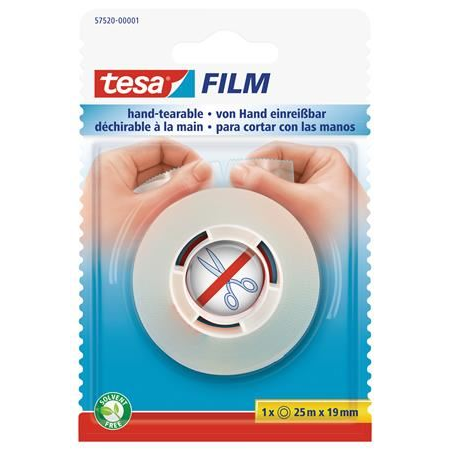 Tesa kézzel téphető ragasztószalag 19mm x 25m átlátszó (57520-00000-03) (57520-00000-03)