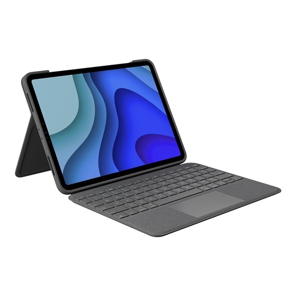 Logitech Folio Touch Šedá Smart Connector QWERTY Angličtina (UK) mezinárodní